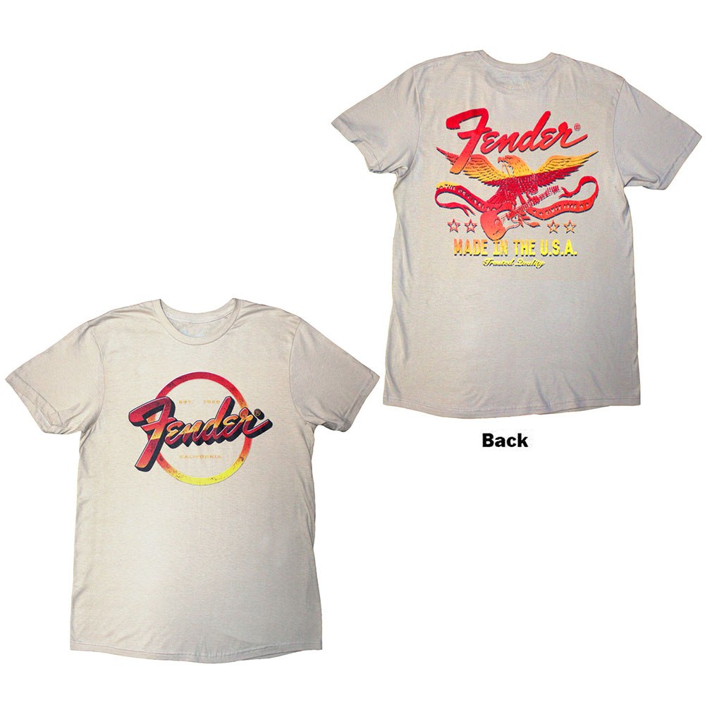 Fender - Made In The USA Heren T-shirt - Creme